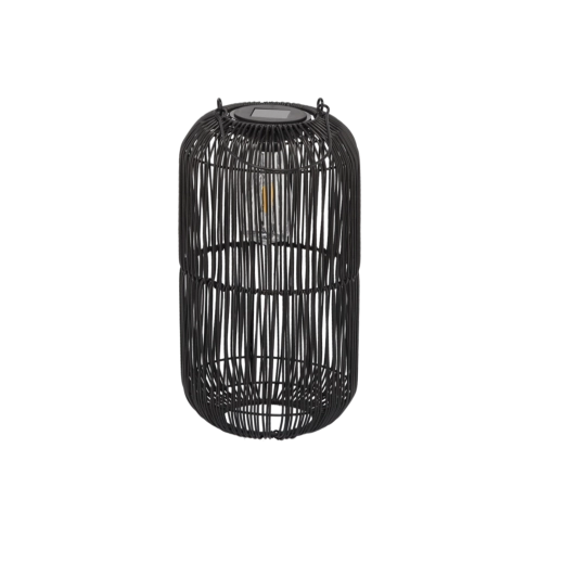 farolillo solar negro de 39 cm