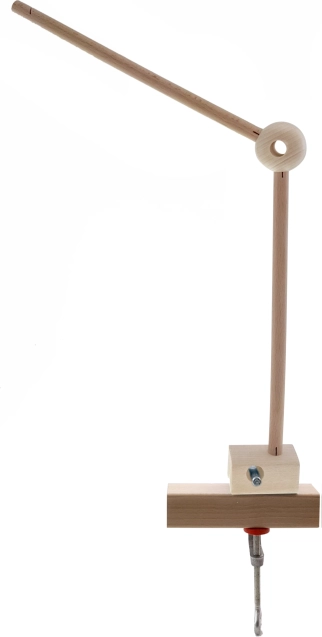 Soporte móvil Hess de madera natural