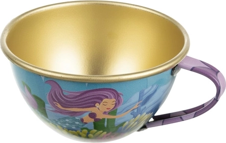 Tazas metálicas para jugar al té de las cinco