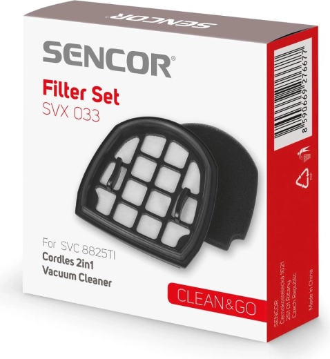 Juego de filtros Sencor para aspiradora SVC 8825TI