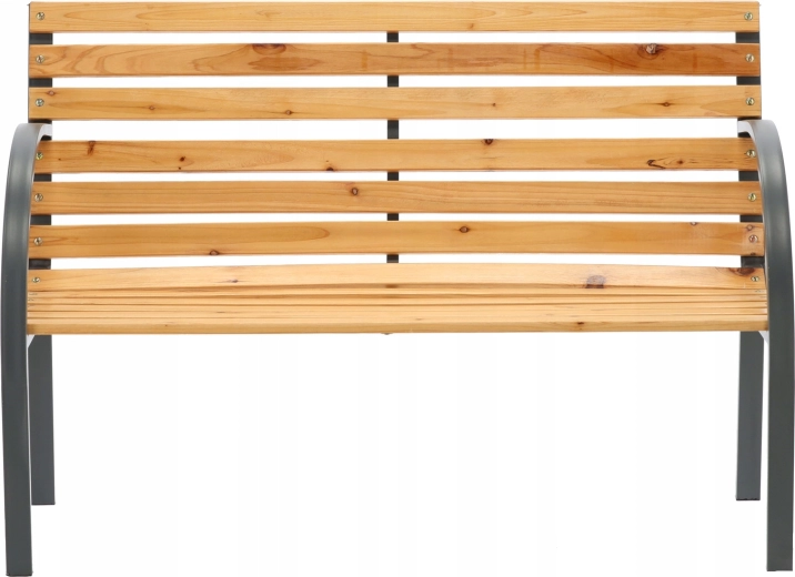 Banco de jardín Garden Line 120 cm de madera con estructura de acero