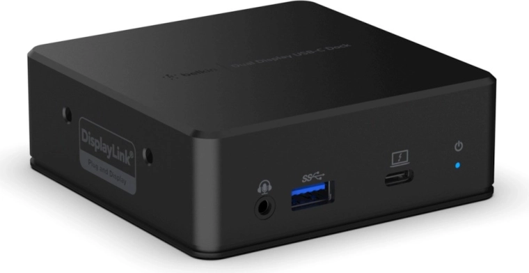 Estación de acoplamiento Belkin USB‑C con doble pantalla (85 W, DisplayLink)
