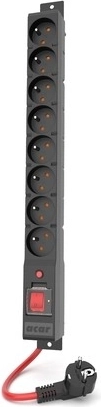 Protección contra sobretensiones con alargador Acar R8 Power 8 tomas 5 m 16 A