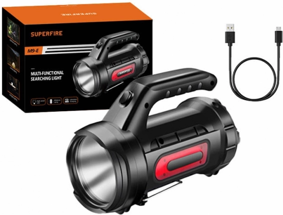 Linterna Superfire M9-E 900 lm USB