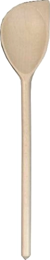 Cuchara de cocina ovalada con esquina de madera de haya 35 cm