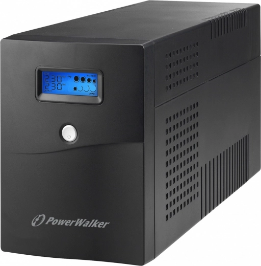 UPS PowerWalker 3000 VA line-interactive con LCD, 4× Schuko, RJ11/RJ45 y USB