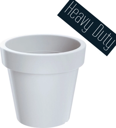 Maceta Lexo Round 60 cm blanca