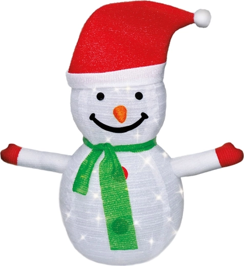 Solight muñeco de nieve LED luminoso para exterior 70 cm