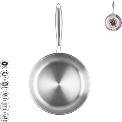 Sartén de acero inoxidable Orion Steela 26 cm