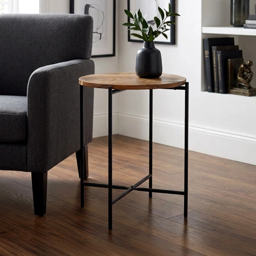 Mesa redonda compacta para cualquier espacio