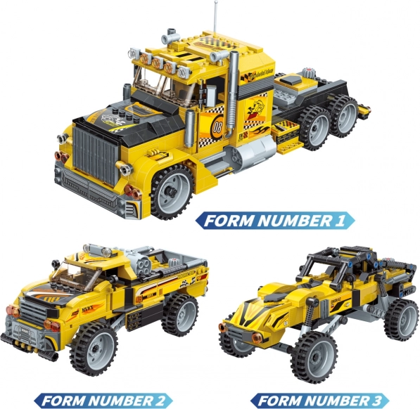 Qman Ideas ilimitadas – set de construcción de transportador audaz con motor de cuerda