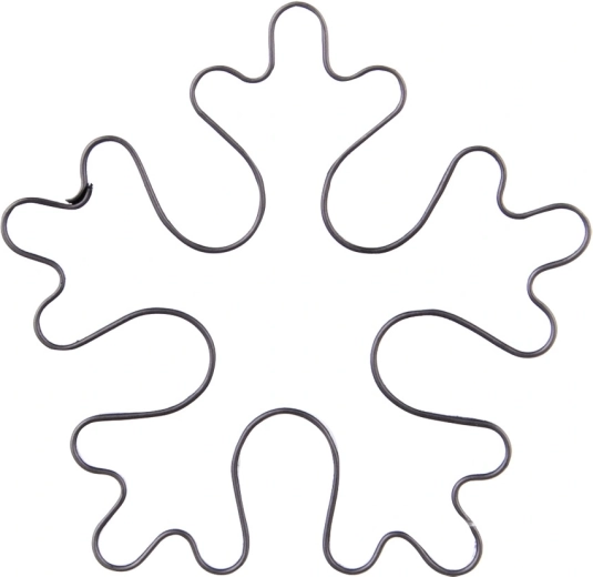 Cortador de galletas Orion en forma de copo de nieve, 6 cm
