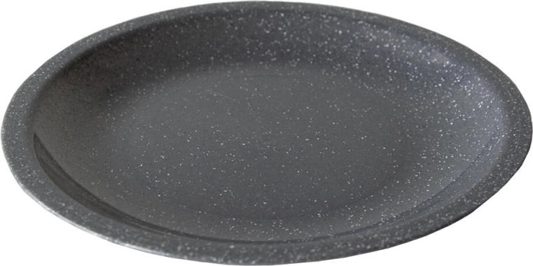 Plato llano de plástico STONE granito 23 cm
