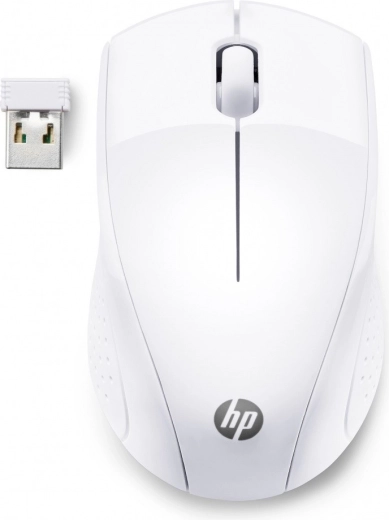 Ratón inalámbrico HP 220 blanco nieve