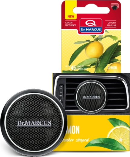 Ambientador para coche Dr. Marcus con forma de altavoz, Lemon