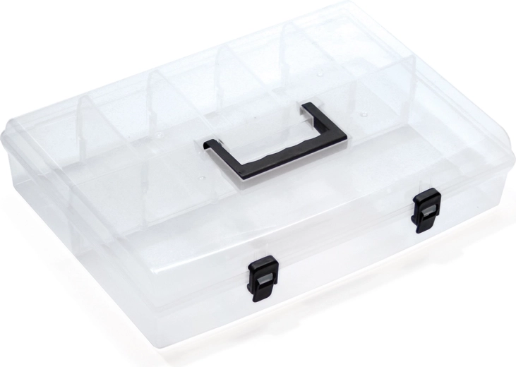 Organizador de plástico Prosperplast con tapa transparente