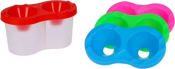Vaso para agua con tapa cerrable para actividades artísticas
