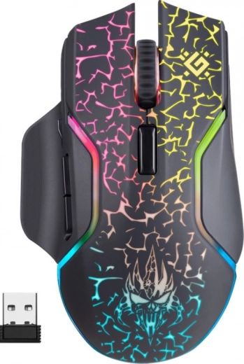 Ratón gaming inalámbrico Defender Oneshot con retroiluminación RGB 3200 DPI