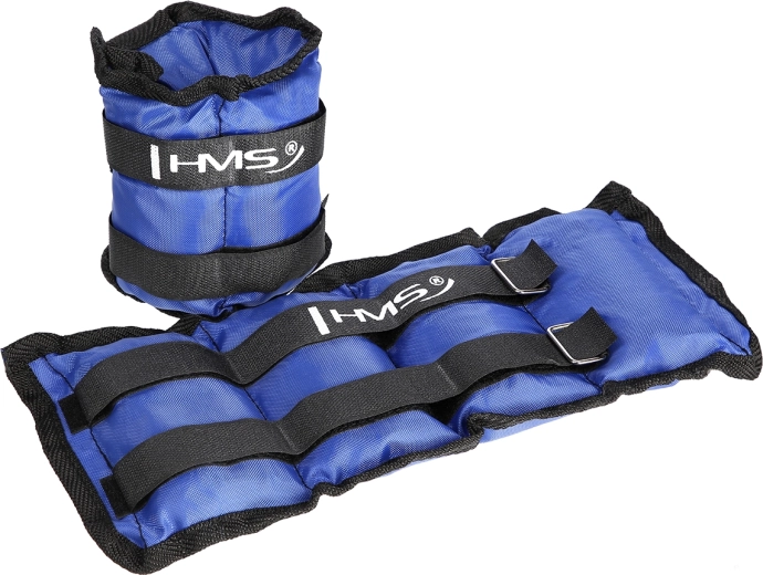 Pesas para muñecas y tobillos HMS 2×1,5 kg azules