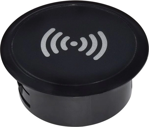 Solight cargador inalámbrico empotrable Qi 15 W, negro