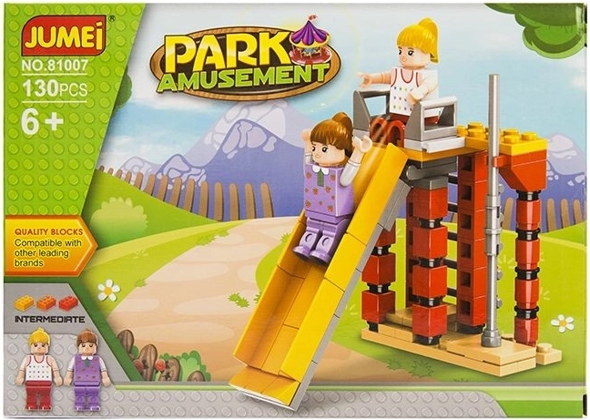 Jumei set de construcción parque de atracciones 130 piezas (25 × 18 cm) - 1 unidad