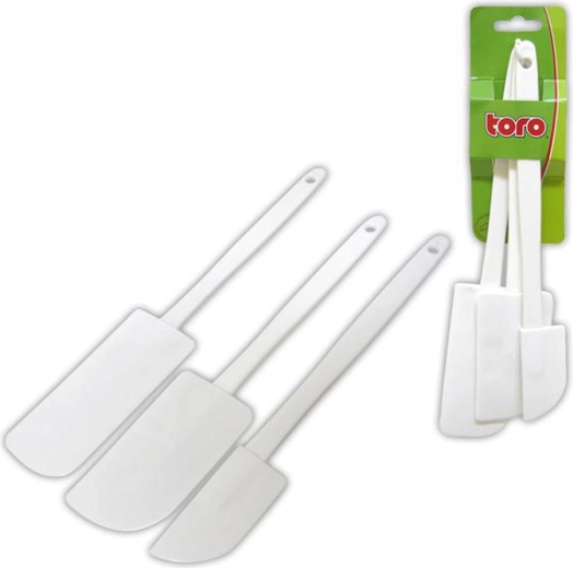 Rasquetas de plástico para masa TORO, set de 3 uds.
