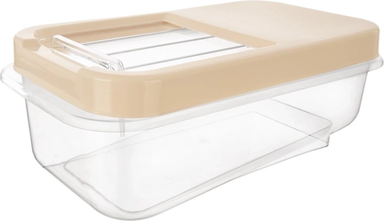 Caja de almacenamiento universal de 5 l con tapa deslizante – beige