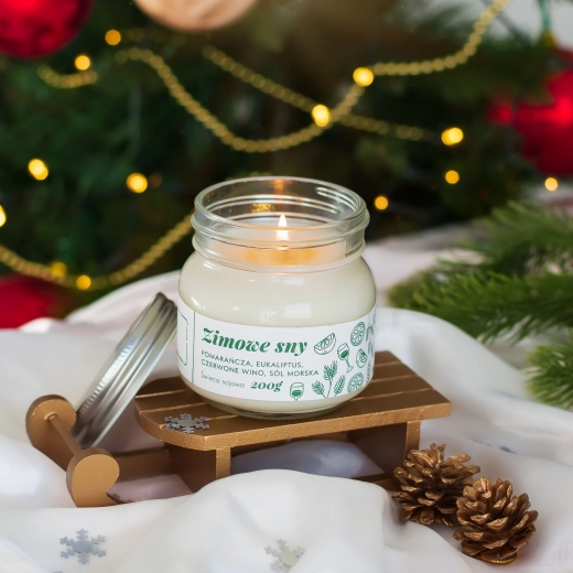 Vela aromática prémium – sueños de invierno