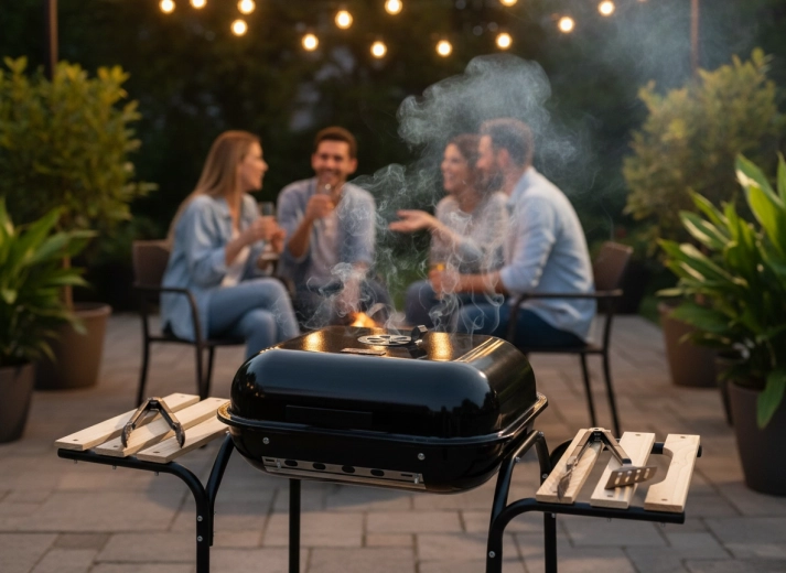 Barbacoa con tapa