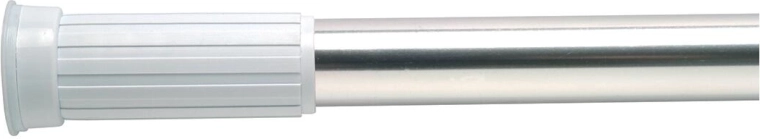Barra telescópica de presión 70–120 cm metálica – blanca o plateada