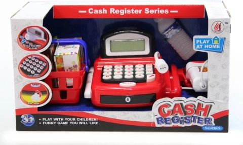 Caja registradora infantil a pilas con accesorios