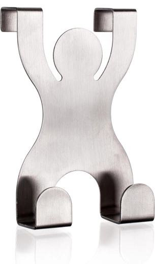 Gancho colgante Akcent para puerta con dos ganchos de acero inoxidable 11 x 6,8 cm