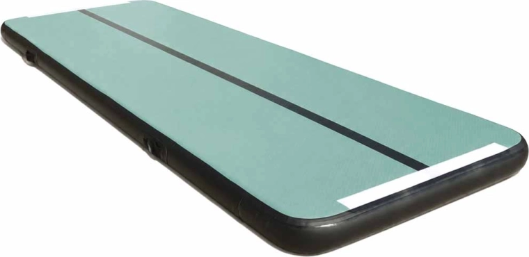 Colchoneta gimnástica hinchable Air Track con bomba, verde