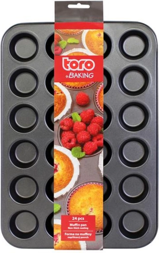 Molde para muffins de 24 unidades 38,5 × 26 × 2,2 cm