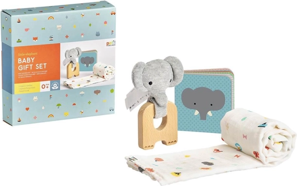 Set de regalo para bebés elefante PETIT COLLAGE