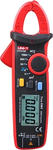 Uni-T mini multímetro de pinza digital UT210E