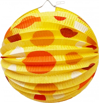 Farolillo de papel en forma de bola de 25 cm