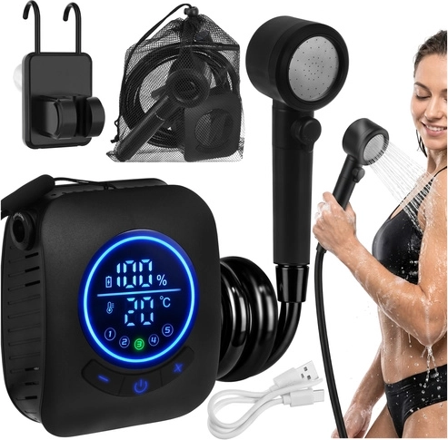 Potente batería de 8000 mAh para ducharte en cualquier lugar
