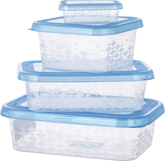 Fiambrera cuadrada para alimentos Blue Box 0,8 l