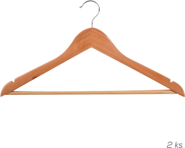 Percha giratoria de madera y metal para ropa 2 uds