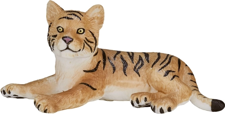 Figura realista de cría de tigre de Bengala