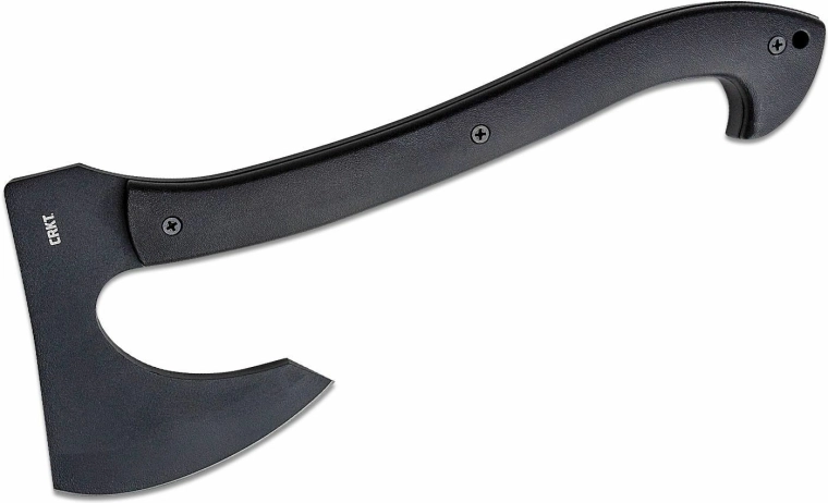 CRKT Skeggox hacha con funda, empuñadura GRN, negra