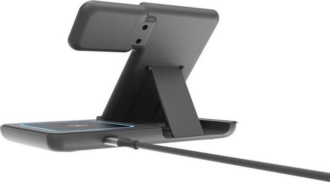 Teléfono en soporte para una visualización cómoda
