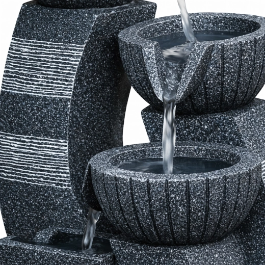 Relajante corriente de agua en cascada