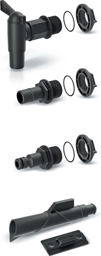 Juego de accesorios para barriles de agua de lluvia ICANSET 4 (5 piezas)