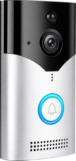 Timbre de videoportero inteligente inalámbrico con cámara y Wi‑Fi (PIR) - 1 pieza