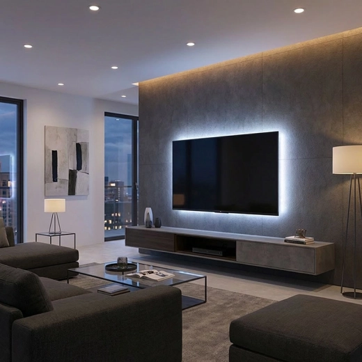 Luz COB uniforme para un interior moderno