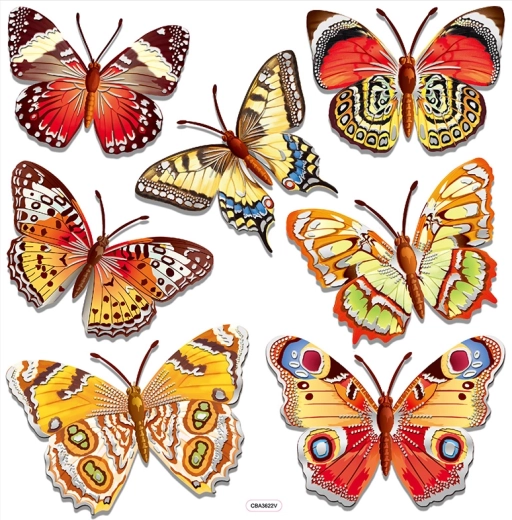 Pegatinas decorativas 3D para pared – mariposas
