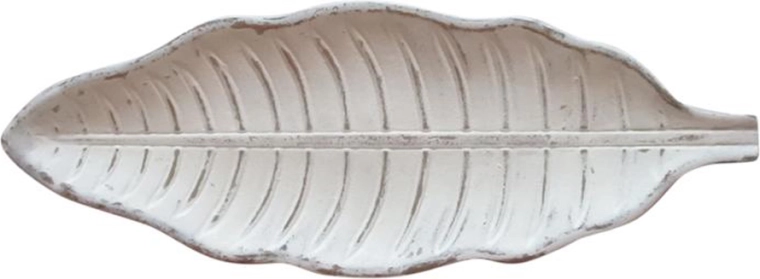 Bandeja decorativa de madera con forma de hoja 38 cm TORO