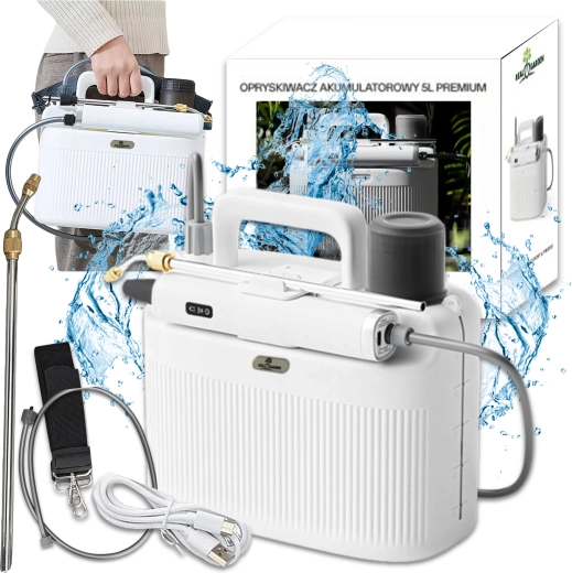 pulverizador de jardín eléctrico 5 l con batería de 2200 mAh